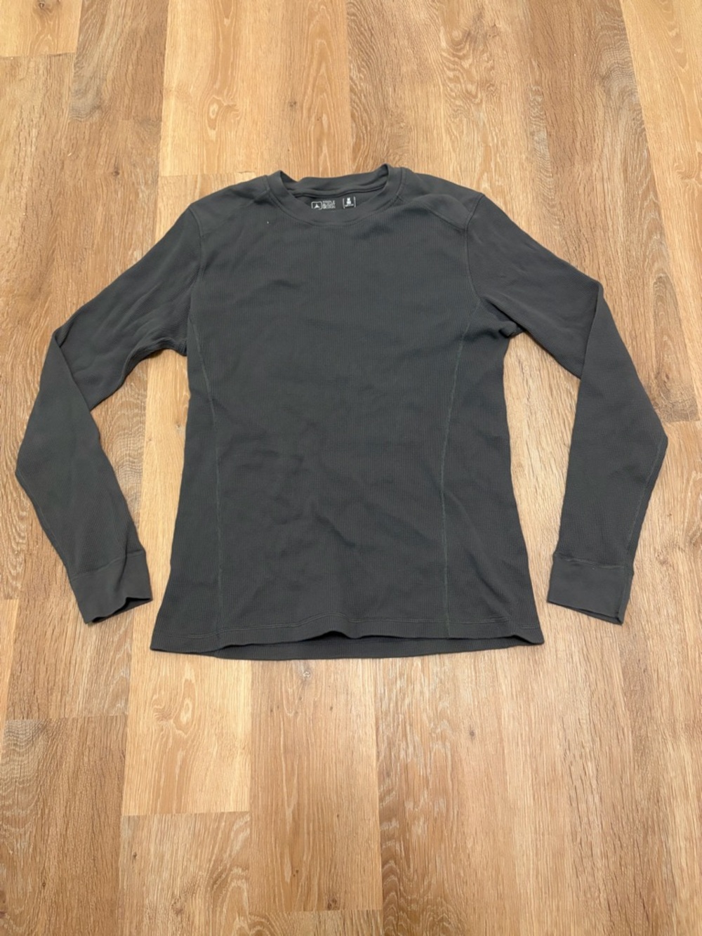 Triple Aught Design TAD Cotton Thermal Waffle Knit Crewneck Shirt Grey Men's M